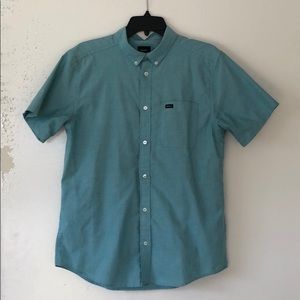 RVCA Teal Button Up
